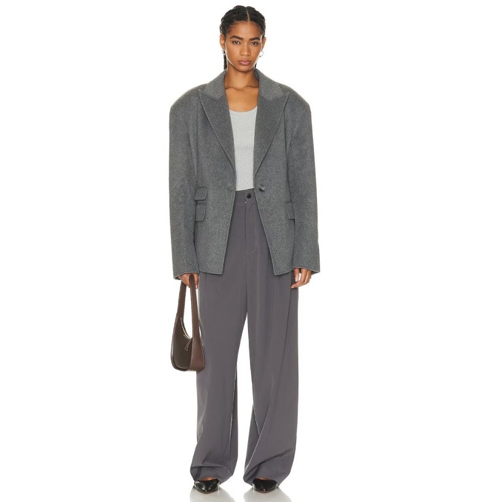 GRLFRND | The Big Winter Blazer in Grey NWOT